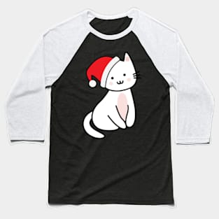 Christmas Cat Baseball T-Shirt